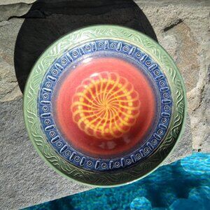 Beautiful Dan Tolkoff Original Art Pottery Hand Embellished Decorative Hand Thro
